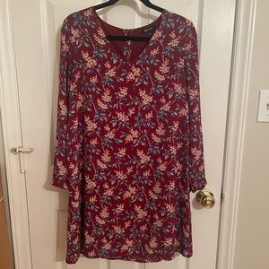 Madewell long sleeve floral dress